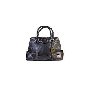 Prix De Dressage Satchel Black Leather Ghurka Style Satchel Purse